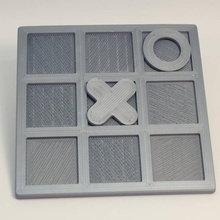 sencillo tic tac toe juego juguetes juegos tictactoe 3d print model - Mito3D