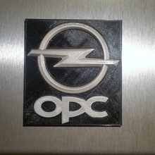 opel OPC logotipo ventilador arte carro 3d print model - Mito3D