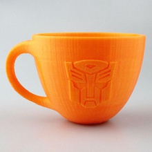espresso cup bumblebee transformers style & garden coffee autobot 3d print model - Mito3D
