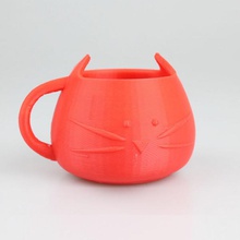 espresso cup cat style & garden 3d print model - Mito3D