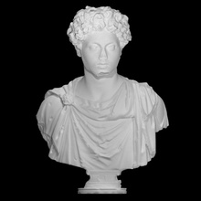 büst Marcus Aurelius genç taramak heykel mermer imparator filozof gençlik Stoacılık mecazi marcus aurelius 3d print model - Mito3D