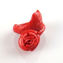 rosa ring jóias resina concorrência b9 valentines day 3d print model - Mito3D