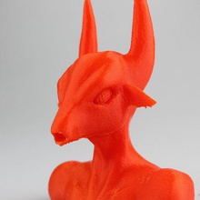 creature bust fan art alien devil monster anubis 3d print model - Mito3D