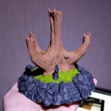 Jedi árbol ventilador Arte guerra Galaxias miniatura diorama 3d print model - Mito3D
