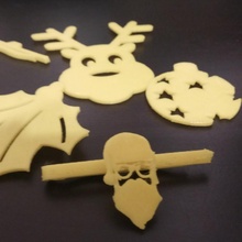 Navidad Corbata clips Moda accesorios christmastieclip vectaryxmas 3d print model - Mito3D