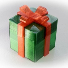 gift box & garden christmas container giftbox 3d print model - Mito3D