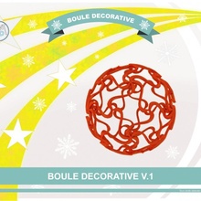 Boule corative v1 Bahçe dekorasyon küre deko Noel Maison nement te 3d print model - Mito3D