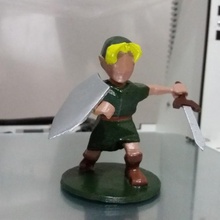 collegamento leggenda zelda fan arte figura azione Leggenda Zelda 3d print model - Mito3D