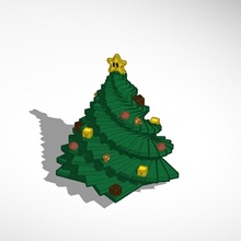 super mario Noël arbre 3d print model - Mito3D