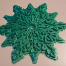 fiocco neve ornamenti giardino Natale moda inverni 3d print model - Mito3D