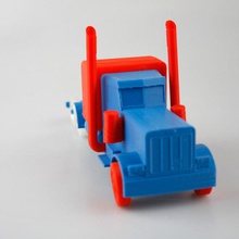 peterbilt model truck toys & games car mechanical vehicle assembly 3d print model - Mito3D