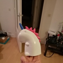 lindo unicornio juguetes juegos lámpara Licorne 3d print model - Mito3D