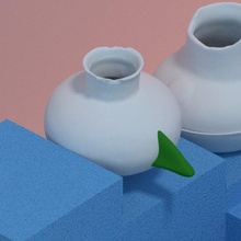 remix bouteille virtuel Hampson musée analyse 3d print model - Mito3D