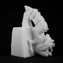 figura piedra xiuhcoatl british museum londres scan 3d print model - Mito3D