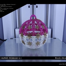 boule corative hm & garden christmas ball decoration house human man party sphere deco event 3d print model - Mito3D