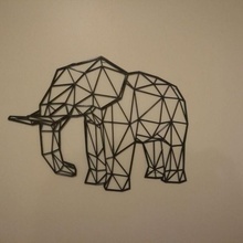 poli elefante brinquedos jogos animal arte Projeto pobre Arte 2d 3d print model - Mito3D