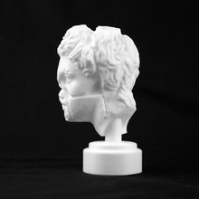 marble head apollo british museum london scan 3d print model - Mito3D