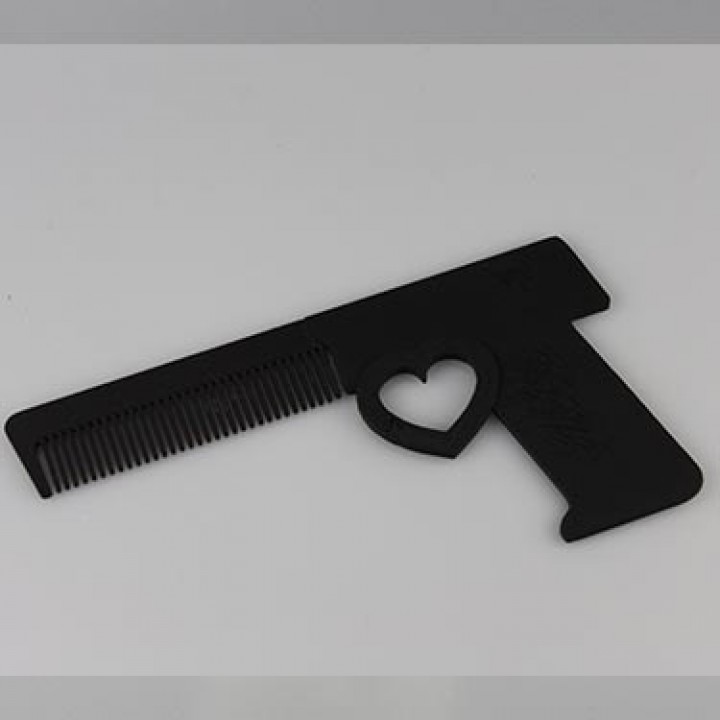 style pistolet peigne accessoires cosplay 3D print model - Mito3D
