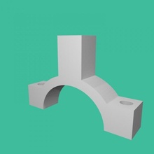 3 point clamp tinkercad 3d print model - Mito3D