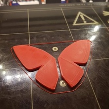 borboleta asas ventilador arte tinkercad 3d print model - Mito3D