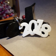 Schlüssel Ring 2018 Mode Zubehör 3d print model - Mito3D