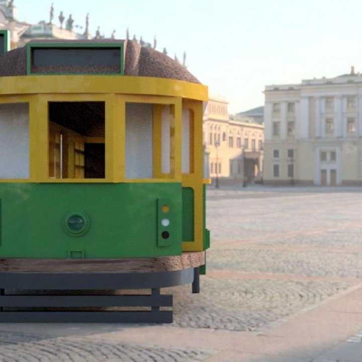 tram - melbourne toys & games open railway 3D print model - Mito3D