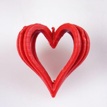 heart pendant fashion & accessories resin competition-b9-valentines-day 3d print model - Mito3D