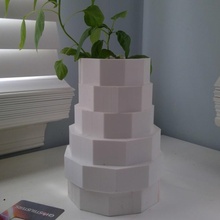 escuela politécnica florero jardín lowpoly vasecoollowpoly 3d print model - Mito3D