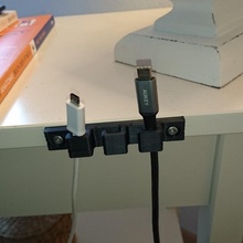 USB cargador soporte jardín usbholder cable 3d print model - Mito3D