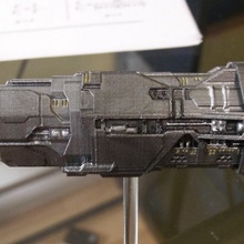 valiant super heavy cruiser fan art halo unsc 3d print model - Mito3D