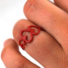 creux coeur anneau bijoux résine concurrence b9 valentines day 3d print model - Mito3D
