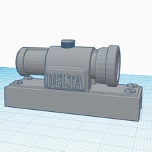 nerf delta scopo ambiti Deltanet 3d print model - Mito3D