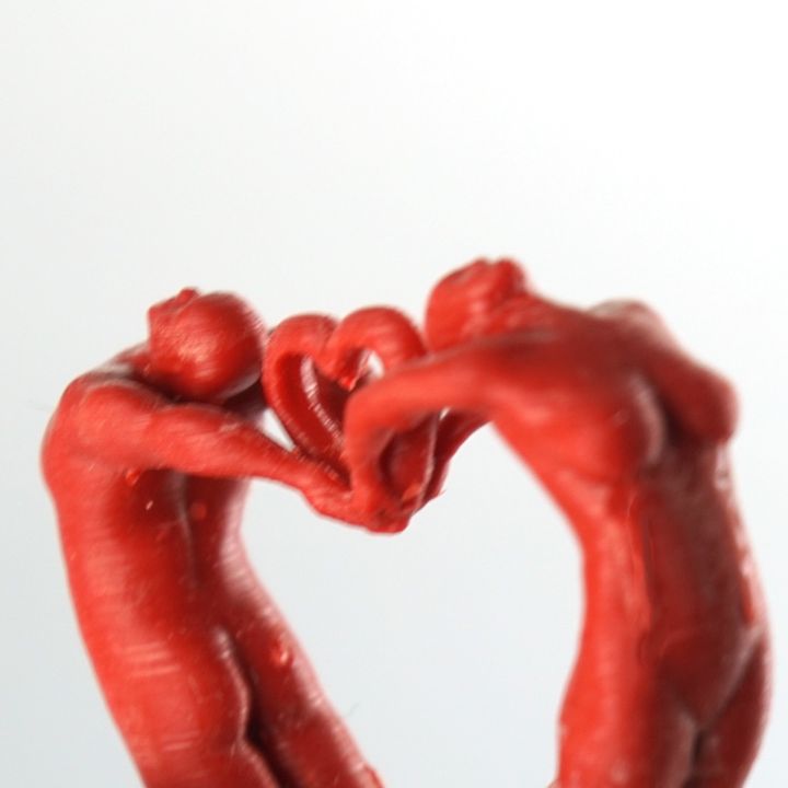uomo donne pendente cuore gioielli resina concorso b9 valentines day 3D print model - Mito3D