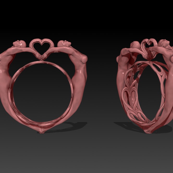 señora rosa anillo 3D print model - Mito3D