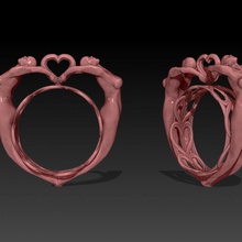 señora rosa anillo 3d print model - Mito3D