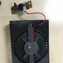 75mm fan holder gadgets & electronics fanholder 3d print model - Mito3D