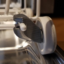 Ikea geschirsp hler rad Clip Geschirrspüler Rad schonen Teile Whirlpool dWF b00w b00 3d print model - Mito3D
