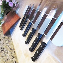 magnetic knife rack - 3d printing build & garden cooking kitchen storage decor organization kniferack 3d print model - Mito3D