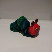 fome lagarta brinquedos jogos 3d print model - Mito3D