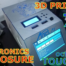 3d impresora electrónica recinto toque pantalla placa base mosfet psu frambuesa ventilador artilugio Pi pulpos prusai3 táctil prusa i3 3d print model - Mito3D