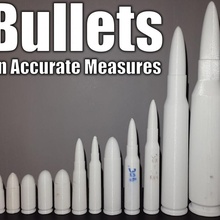 balas preciso medidas juguetes juegos munición bala 45 308 556 762 40 30 06 50BMG 3d print model - Mito3D