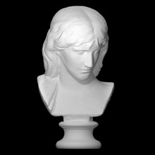 german woman scan bust sculpture marble thusnelda 3d print model - Mito3D