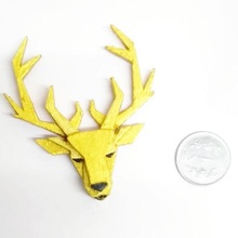 cervo spilla gioielleria 3d print model - Mito3D
