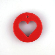 beautifully simple heart pendant jewellery resin competition-b9-valentines-day 3d print model - Mito3D