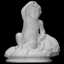 Suvi taramak sonbahar heykel çocuk melek mevsim alegori sunmak 3d print model - Mito3D