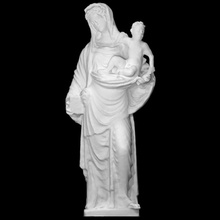 madonna col bambino scan jesus child religion mary 3d print model - Mito3D