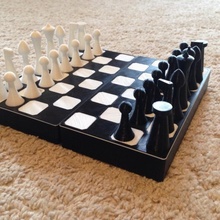 chess checker game case board games checkers boardgame travelgame 3d print model - Mito3D