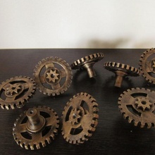 steampunk handles spare parts handle knob cog 3d print model - Mito3D