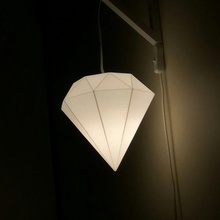 diamant abat jour jardin conception lampe 3d print model - Mito3D