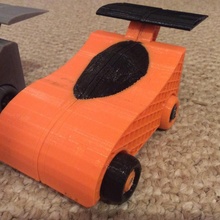 duel extruded car rc cars tinkercad 3d print model - Mito3D